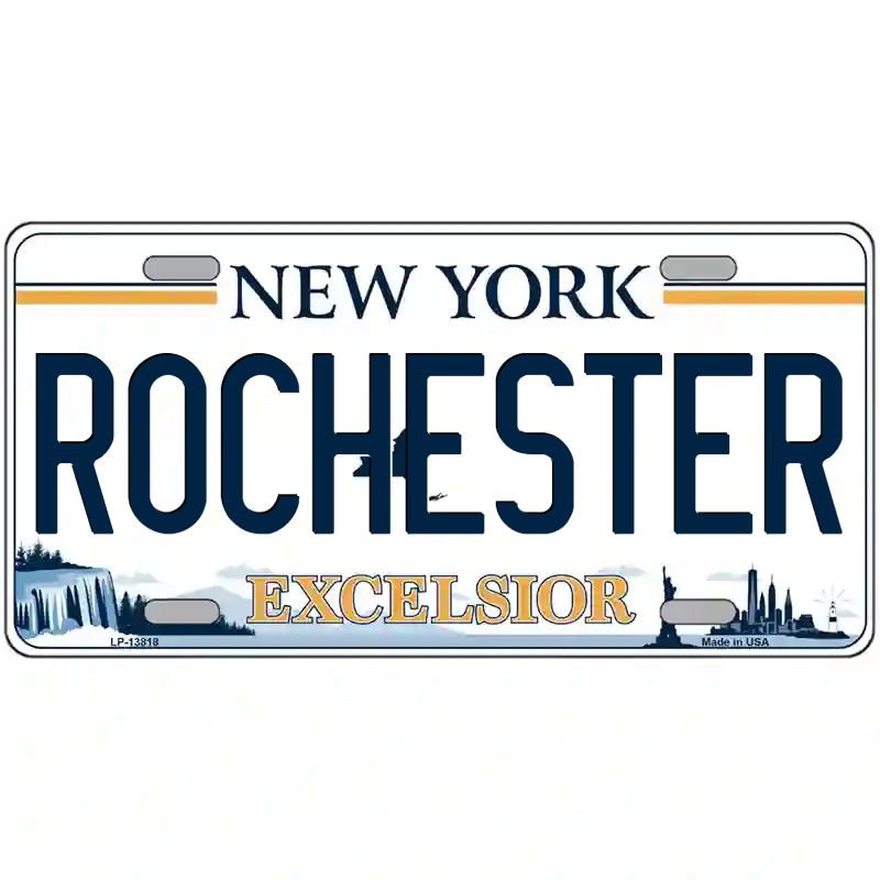 Rochester New York Excelsior Metal Sign