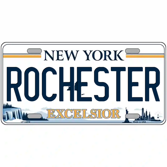Rochester New York Excelsior Metal Sign