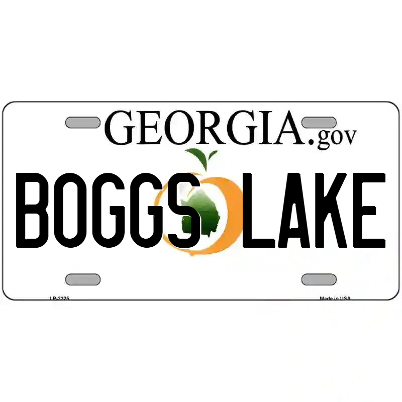Boggs Lake Georgia Metal Sign