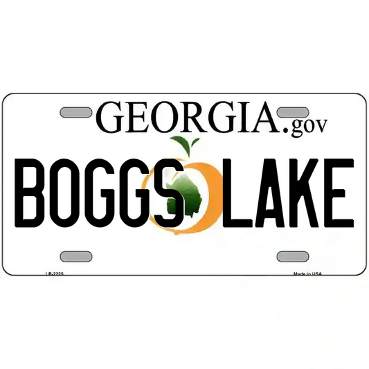Boggs Lake Georgia Metal Sign
