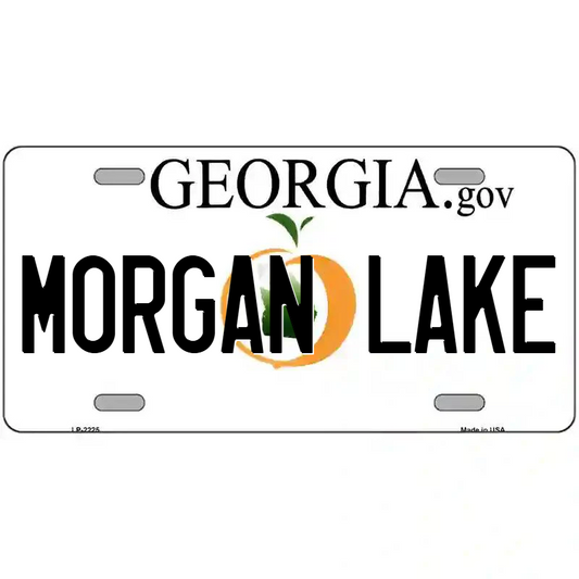Morgan Lake Georgia Metal Sign