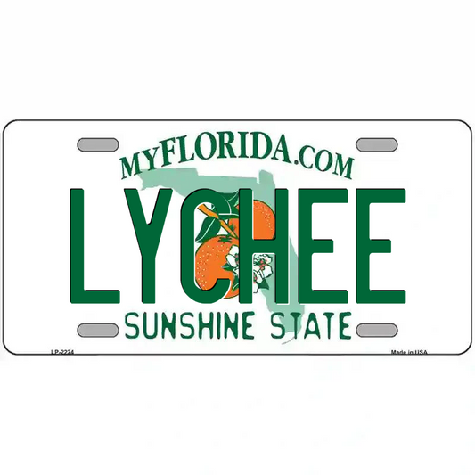 Lychee Florida Metal Sign