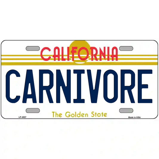 Carnivore California Metal Sign