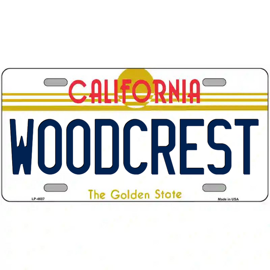 Woodcrest California Metal Sign