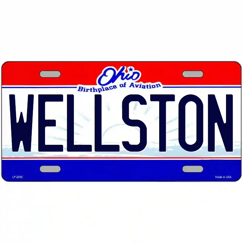 Wellston Ohio Metal Sign