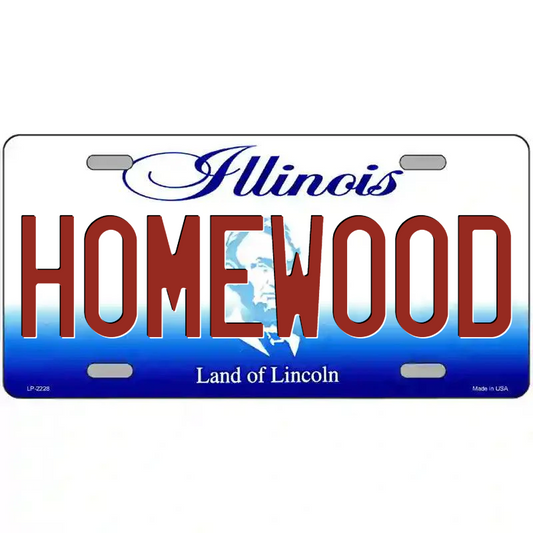 Homewood Illinois Metal Sign