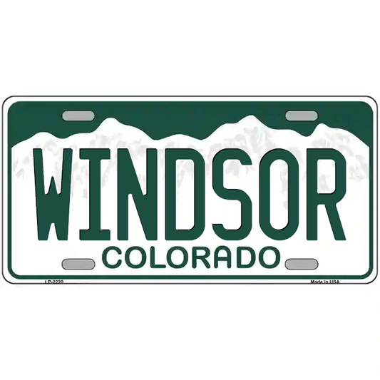Windsor Colorado Metal Sign
