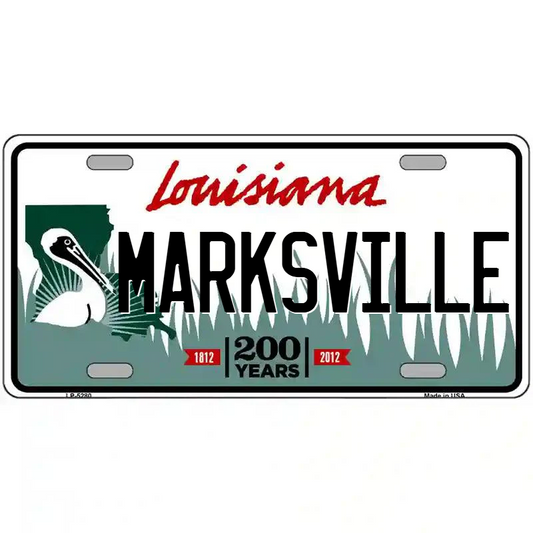 Marksville Louisiana Metal Sign