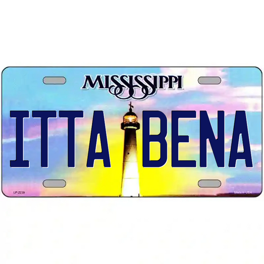 Itta Bena Mississippi Metal Sign