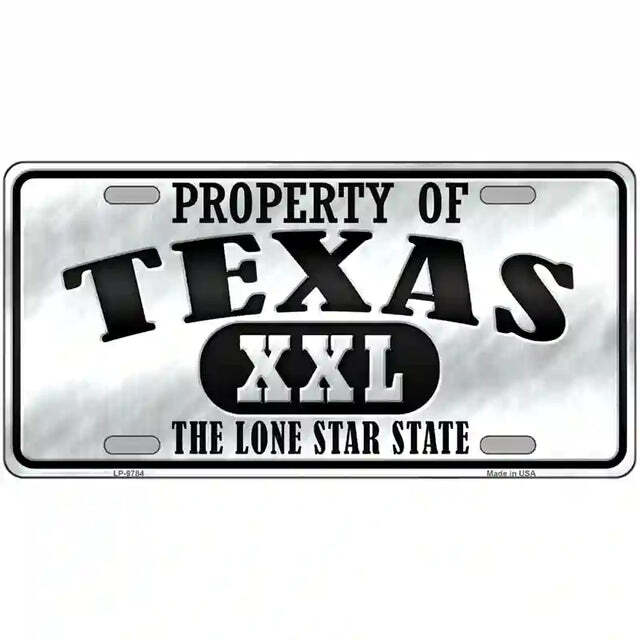 Property of Texas The Lone Star State Metal Sign