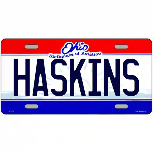 Haskins Ohio Metal Sign