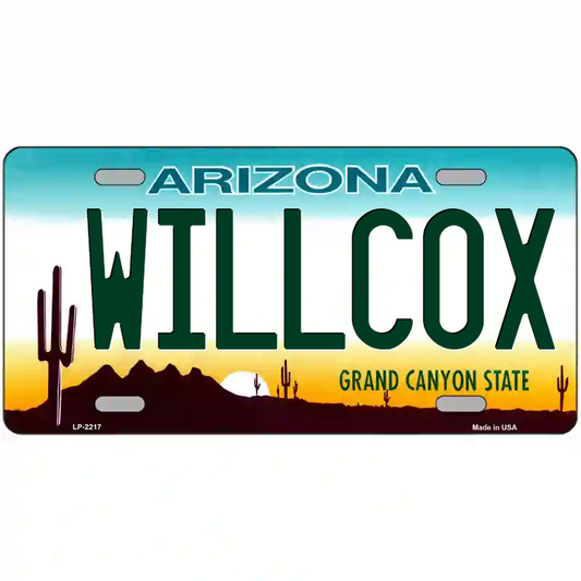 Willcox Arizona Metal Sign