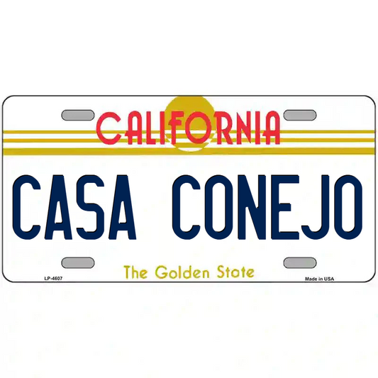 Casa Conejo California Metal Sign