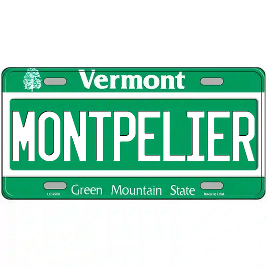 Montpelier Vermont Metal Sign