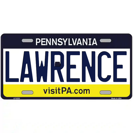 Lawrence Pennsylvania Metal Sign