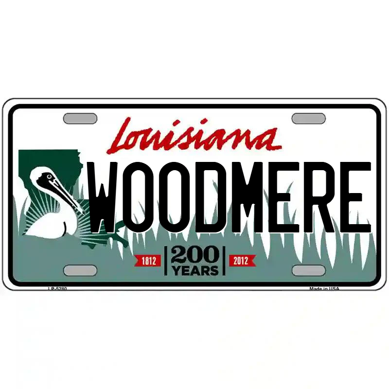 Woodmere Louisiana Metal Sign