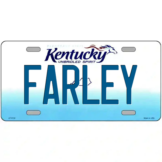 Farley Kentucky Metal Sign
