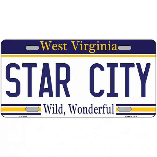 Star City West Virginia Metal Sign