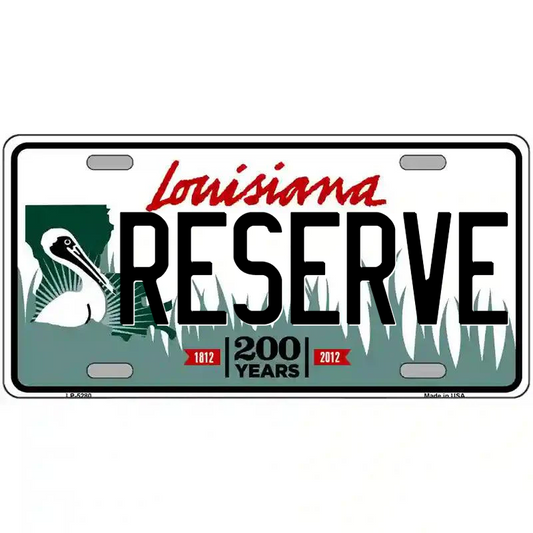Reserve Louisiana Metal Sign