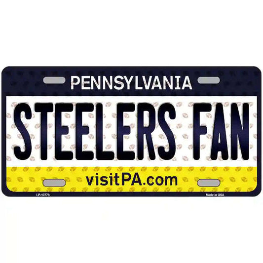 Steelers Fan Pennsylvania Metal Sign