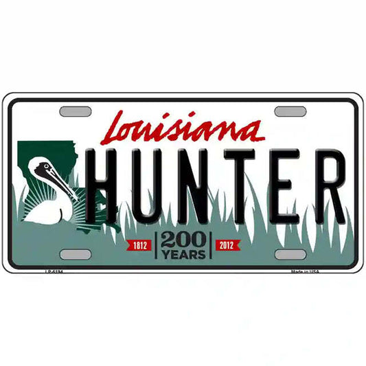 Hunter Louisiana Metal Sign