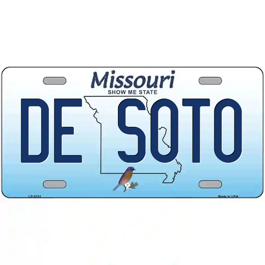 De Soto Missouri Metal Sign