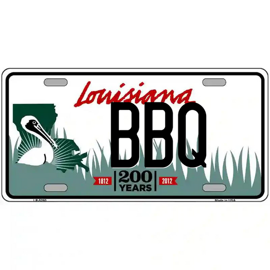 BBQ Louisiana Metal Sign
