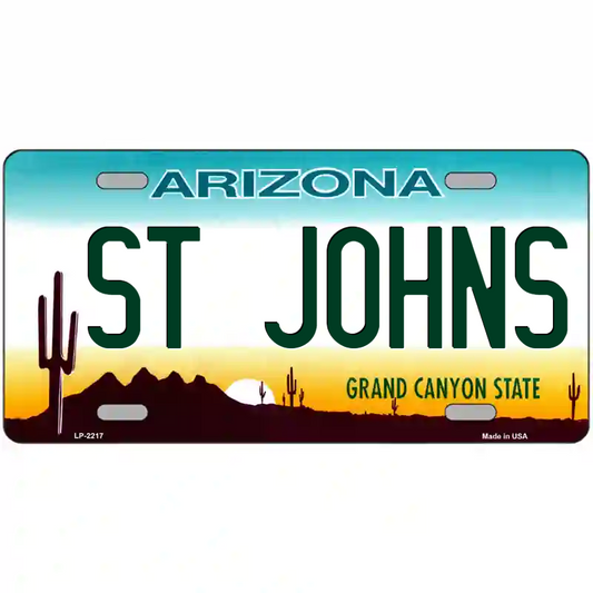 St Johns Arizona Metal Sign