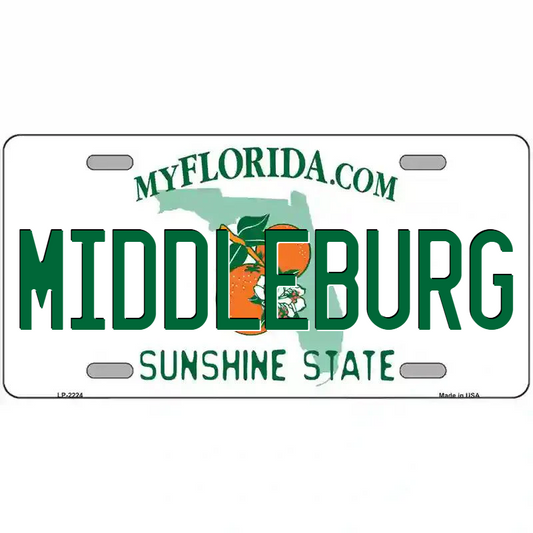 Middleburg Florida Metal Sign
