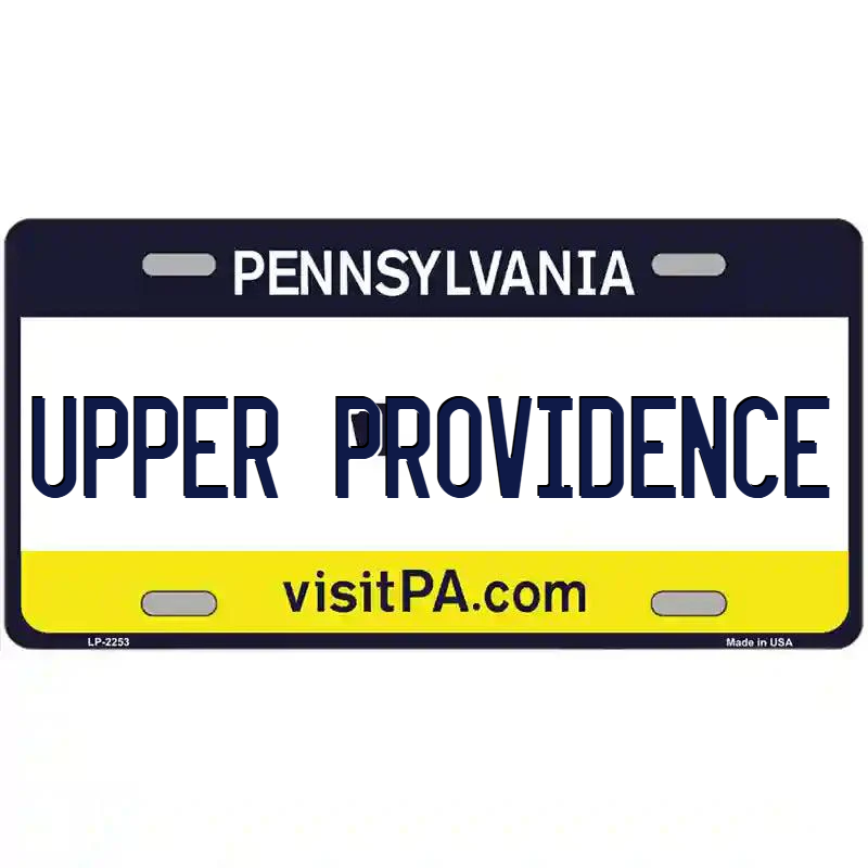 Upper Providence Tennessee Blue Metal Sign