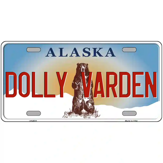 Dolly Varden Alaska Metal Sign