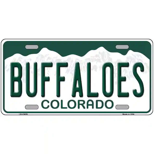 Buffaloes Colorado Metal Sign