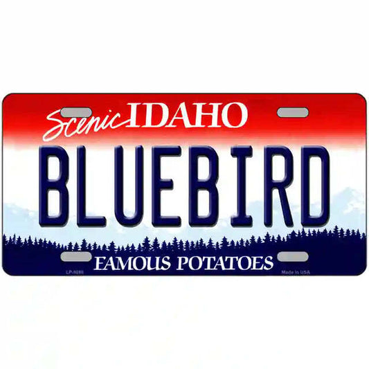 Bluebird Idaho Metal Sign