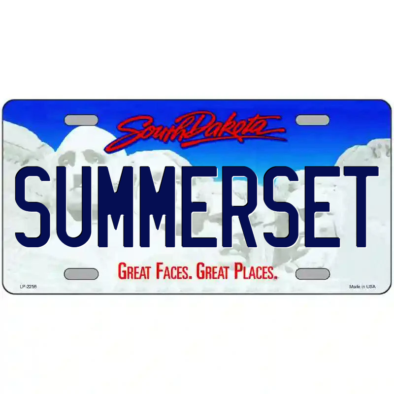 Summerset South Dakota Metal Sign