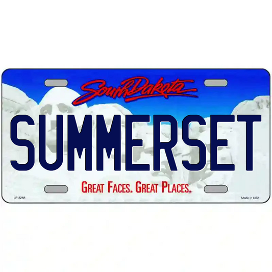 Summerset South Dakota Metal Sign