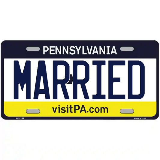 Married Pennsylvania Metal Sign