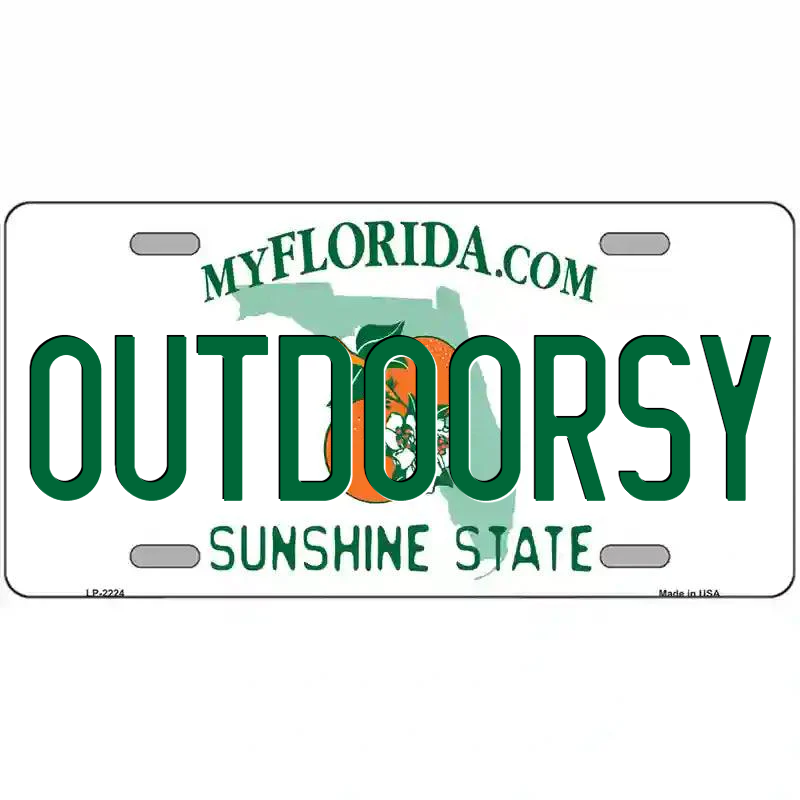 Outdoorsy Florida Metal Sign