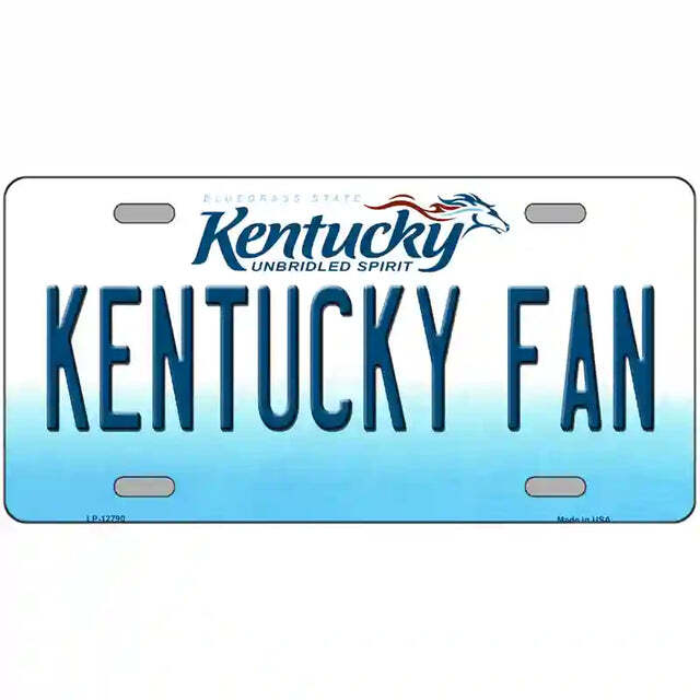 Kentucky Fan Kentucky Metal Sign