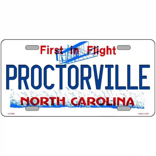 Protoctorville North Carolina Metal Sign