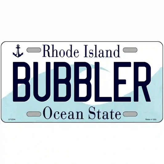 Bubbler Rhode Island Metal Sign