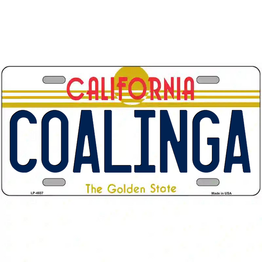 Coalinga California Metal Sign