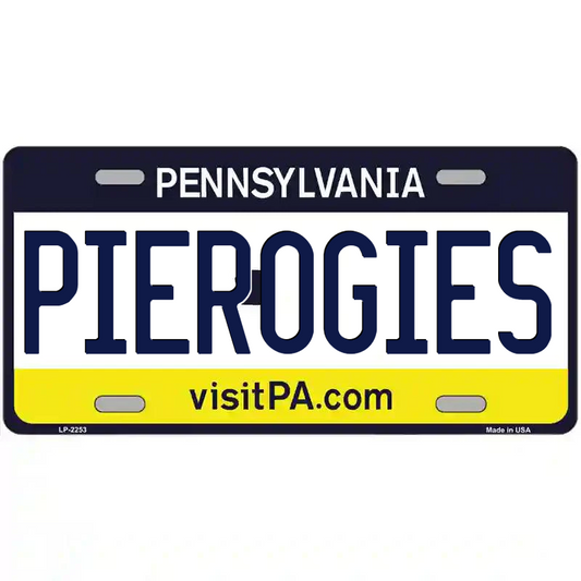 Pierogies Pennsylvania Metal Sign