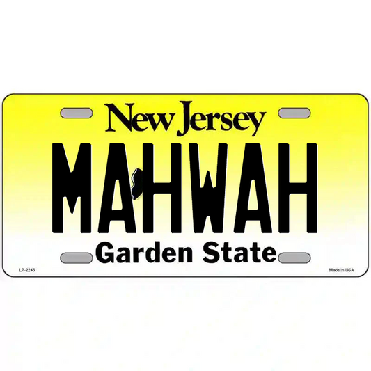 Mahwah New Jersey Metal Sign