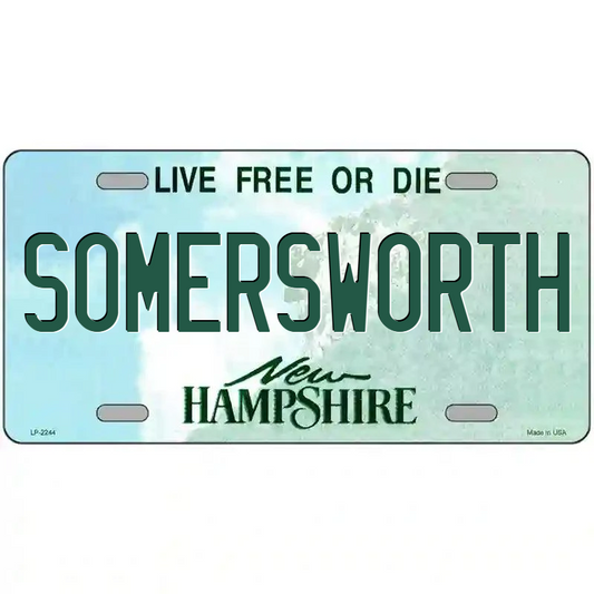 Somersworth New Hampshire Metal Sign