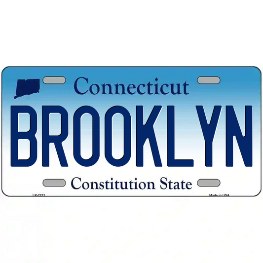 Brooklyn Connecticut Metal Sign