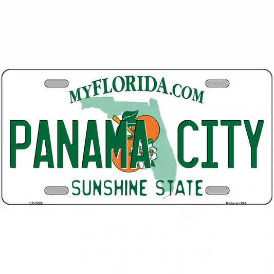 Panama City Florida Metal Sign