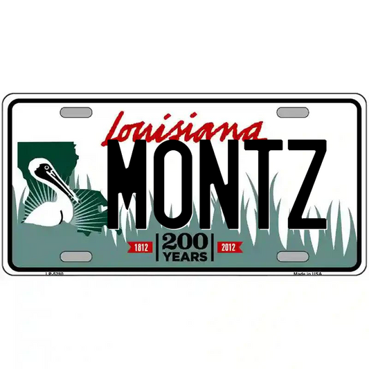 Muntz Louisiana Metal Sign