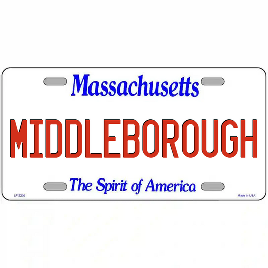Middleborough Massachusetts Metal Sign