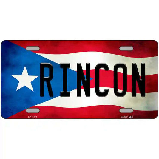 Rincon Puerto Rico Flag Metal Sign