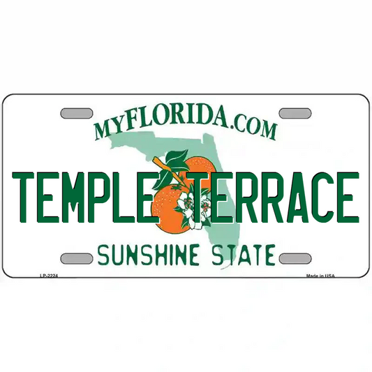 Temple Terrace Florida Metal Sign